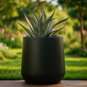 Pot de fleurs en fibre de verre classique minimaliste moderne pour l'intérieur et l'extérieur, pot de fleurs pour jardin, balcon, récipient décoratif pour plantes - Product Image 3