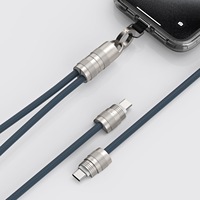 PD60W Cable de carga de datos portátil Sling Silicona USB C a tipo C Cobre puro Compatible con computadora Aleación de zinc 60W Cordón