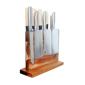 Top Vendeur En Bois Double Face Magnétique <span class=keywords><strong>Couteau</strong></span> porte-bloc Avec <span class=keywords><strong>Planche</strong></span> À Découper - Product Image 1
