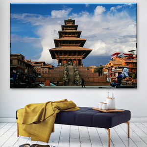 Impression sur toile du circuit touristique de Kathmandou au Népal : les points forts de la vallée de Kathmandou pour la décoration de la maison et des hôtels - Product Image 3