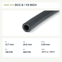 Manguera de Refrigeración para Centro de Datos YUTE DCC-8 EPDM, 1/2 Pulgada de Diámetro Interior, 150 PSI, UL94 V-0, Manguera Flexible para Refrigeración de Racks de Servidores, Servicio de Corte