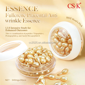 Private Label Fullereen <span class=keywords><strong>Placenta</strong></span> Anti-Rimpel Voor Essence Lichtgewicht Hydraterende Verhelderende Zachte <span class=keywords><strong>Capsule</strong></span> Gezichtsbehandeling Voor Essentie - Product Image 3