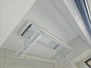 Séchoir à linge motorisé pliable intelligent à LED avec télécommande, réglable et chauffant, pour salle de bain et balcon - Product Image 2