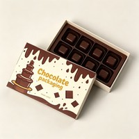 Boîte en carton personnalisée de luxe avec logo, pour chocolats, en deux parties, avec séparateur, emballage biodégradable pour biscuits
