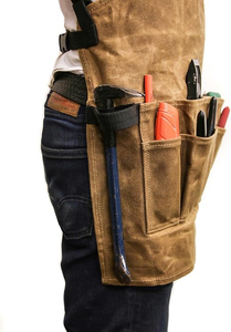Mens Brown Polyamide <b>Work</b> Coverall Multi Pocket Adjustable Strap Utility Tool Abrasion Resistant <b>Waterproof</b> Workshop Workwear - Product Image 6
