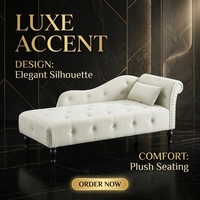 Fauteuil ergonomique en velours pour salon, pieds en bois massif, idéal pour hôtel, maison, bureau - Fauteuil d'appoint rembourré de qualité professionnelle, mobilier de maison