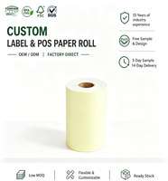 Rouleau de reçus thermiques pré-imprimés en couleur pour terminal de paiement, graphiques couleur clairs