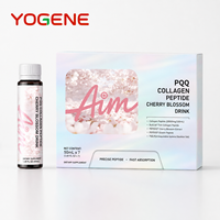 Boisson nutritionnelle personnalisée OEM au collagène de Sakura et PQQ, multi-peptides, supplément de beauté pour femmes
