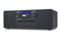 Stereo-Internetradio, WLAN-Radio, DAB-Heim-CD-Player mit Fernbedienung, Retro-Holz-Digitalwecker