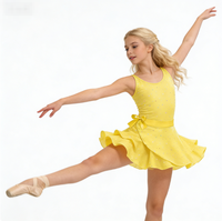 Jupe de danse de ballet en strass, tutu brillant à lacets, robe de danse scintillante pour ballerine, pour les tout-petits et les enfants