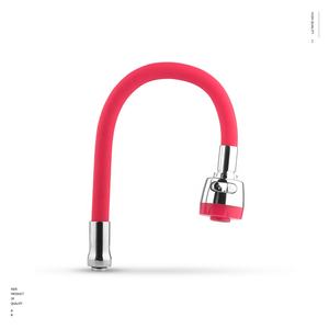 Mélangeur d'évier à <span class=keywords><strong>col</strong></span> <span class=keywords><strong>de</strong></span> <span class=keywords><strong>cygne</strong></span> 360 degrés tuyau en Silicone Commercial Flexible à poignée unique 2 voies robinet <span class=keywords><strong>de</strong></span> cuisine SS <span class=keywords><strong>bec</strong></span> Flexible - Product Image 2