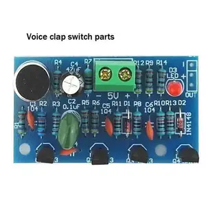 Interruptor de Control de sonido, Clap, bricolaje, diversión, Kit de entrenamiento electrónico