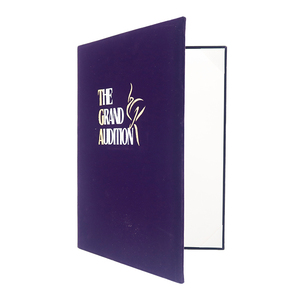 Tùy chỉnh màu tím A4 nhung bằng tốt nghiệp bìa giấy chứng nhận tốt nghiệp giữ thư mục vàng bạc lá Logo Loại sản phẩm nộp hồ sơ - Product Image 1