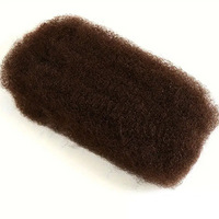 Vente en gros 12 Pouces Afro Crépus En Vrac Alignés Vierge Cheveux Humains Remy Extensions Double Vague Profonde Indien Brésilien Cuticule Perruques Brutes