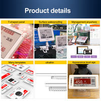 Fabricant d'origine pharmacie stockage dépanneur supermarché étiquette intelligente numérique E-Link étiquette de prix 1.54 pouces E Ink Display