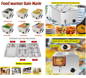<span class=keywords><strong>Bain</strong></span> <span class=keywords><strong>Marie</strong></span> Pot à <span class=keywords><strong>chocolat</strong></span> en acier inoxydable 110v, Buffet contrôle de la température soupe chauffe-aliments <span class=keywords><strong>Bain</strong></span> <span class=keywords><strong>Marie</strong></span> <span class=keywords><strong>Bain</strong></span> d'eau - Product Image 2
