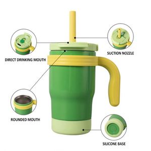 Custom 14oz 304 Stainless Steel Vacuum Insulated Tumbler Double Wall <b>Cup</b> <b>with</b> <b>Straw</b> Lid for Best Seller Hot <b>Cold</b> Drinks - Product Image 2