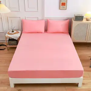Ready To Ship Mattress Covers & Protectors Bed Bug Fitted Sheet Soft Elastic Fitted Mattress Cover Set with Pillow Case
