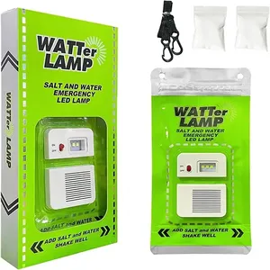 Lampu tenaga air garam waktu kerja panjang, lampu sekitar portabel, lampu garam air darurat, Bank daya untuk gudang barrak