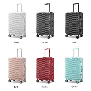 Hot Selling Custom Wholesale Fashion 4 Wheel PC Suitcase 3 PCS Set Unisex ABS Travel Luggage Suitcase