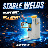 Machine de soudage pneumatique en continu, type à rouleaux, pour soudure longitudinale de cylindres en acier inoxydable