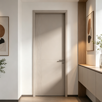 QI TAI GS01 Puertas Interiores Minimalistas de Madera Maciza, Juego Completo, Insonorizadas, Resistentes al Fuego, Garantía de 3 Años para Hoteles y Dormitorios