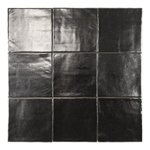 Piastrella Creta-13 Argento 13x13 Cm, Spessore 9 Mm, Finitura Lucida con Bordi Irregolari - Product Image 2