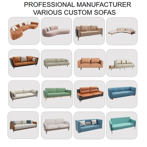 Ensemble de canapés en cuir pour bureau, design moderne, idéal pour la réception, les espaces de loisirs et les négociations, avec table basse intégrée - Product Image 4