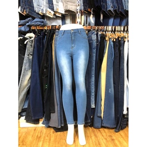 Donna commercio estero 4XL US24 US26 <span class=keywords><strong>Jeans</strong></span> Skinny elasticizzati da donna pantaloni a vita alta in Denim pantaloni donna <span class=keywords><strong>taglie</strong></span> <span class=keywords><strong>forti</strong></span> - Product Image 2