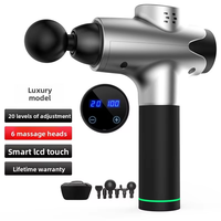 Pistolet de massage électrique avec écran LCD, moteur sans balais pour la relaxation musculaire, épaule, cou, réglage multi-vitesses, faible bruit
