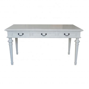 Muebles de roble Natural de estilo neoclásico francés para el hogar, oficina, trabajo, estudio, madera, escritorio de escritura, Hl143, 3 cajones - Product Image 6