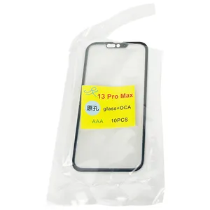 Touch Screen Panel Front Outer Glass Lens Cover With OCA Glue Tape For iPhone X XS Max 12 11 Pro Max Phone Repair Replacement