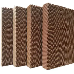 Low Price Cooling Pad Paper Greenhouse And Poultry Fram 7090 Honey Comb Cellulose Evaporative