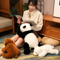 Nouveaux jouets en peluche Panda, ours brun réaliste, jouet de compagnie, super doux, rembourrage en coton PP, cadeau d'anniversaire pour enfants