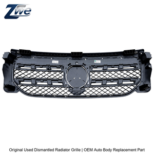 Grille de pare-chocs avant pour Mercedes Benz Classe GLB H247 180 200 250 <span class=keywords><strong>35</strong></span>, maille diamantée, lamelles argentées, remplacement <span class=keywords><strong>2021</strong></span>-2025, certifiée DOT - Product Image 2