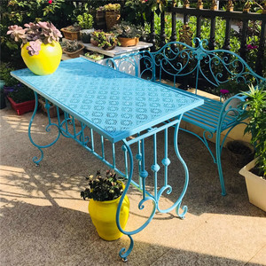 Banc <span class=keywords><strong>en</strong></span> <span class=keywords><strong>fer</strong></span> <span class=keywords><strong>forgé</strong></span> blanc avec accoudoirs, style europé<span class=keywords><strong>en</strong></span>, pour villa, cour, café, balcon, <span class=keywords><strong>jardin</strong></span> extérieur, mobilier d'extérieur - Product Image 4