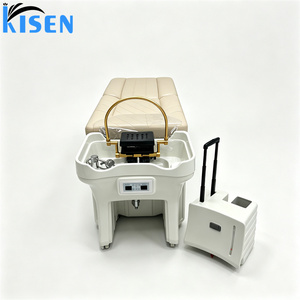 KISEN Nouveau Design Lit de Lavage de Cheveux Sans Plomberie, Sans Tuyaux d'Eau, Lit de Spa Capillaire, Lit de Massage avec Grand Espace de Rangement pour Salon - Product Image 6