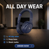 Casque sans fil HAVIT H701BT Premium ANC avec batterie 50H, design pliable personnalisable, 40mm BT6.0