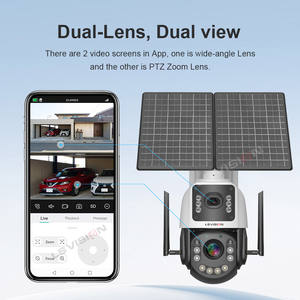 की दृष्टि 2k डुअल स्क्रीन एओव 4 जी उच्च सौर आउटडोर कैमरा 50x ऑप्टिकल जूम 24/7 वीडियो रिकॉर्डिंग आइससी ऐप - Product Image 4