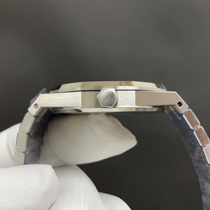 Montre de plongée automatique mécanique unisexe de haute qualité, verre saphir, résistance à l'eau 50 bars, lunette angulaire, incrustations de diamants - Product Image 5