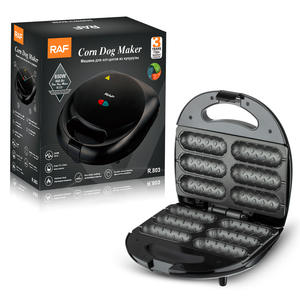 Panadero de cocina antiadherente eléctrico de marca Premium, perfecto, versátil, para aperitivos, salchichas, antiadherente, 6 Mini fabricante de perros de maíz - Product Image 2