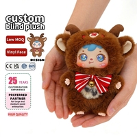 Adorno de Escritorio con Diseño Navideño, Muñeco de Peluche Suave de Algodón, Decoraciones Personalizadas, Regalo, Mini Caja Sorpresa, Muñecos Adorables