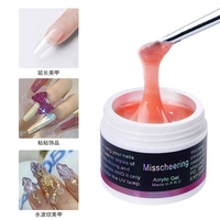 Vente en gros de gel acrylique Misscheering 60 ml pour décoration d'art d'ongle gel d'extension d'ongle de doigt de construction rapide