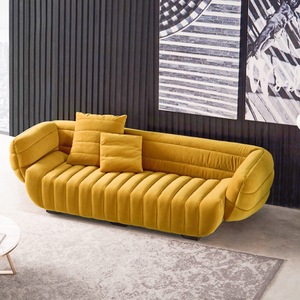 Nouveau canapé moderne de luxe design luxueux pour salon en velours Livraison rapide - Product Image 1