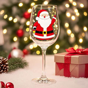 Высококачественные рождественские бокалы для вина, лидер продаж, хрустальные очки, Элегантный кристаллический дизайн для праздничных торжеств - Product Image 5
