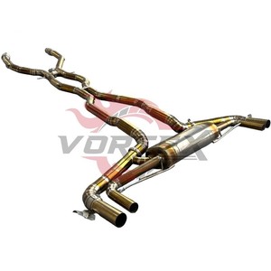 Système d'échappement Catback Vortex Elite en titane doré poli miroir avec quatre sorties pour Mercedes Benz GLE 63S 5.5L 2023-2026 - Product Image 2