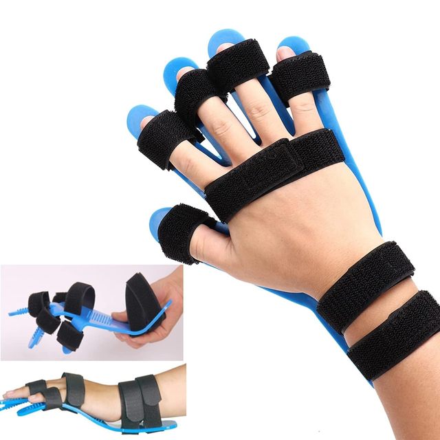 Extend Finger Separators Hands Wrist Training Board Finger Straightener Immobilizer Training Splint Board Hand Support Brace