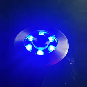 Ao ar livre impermeável IP68 aço inoxidável submersível DMX controle RGB 9W música água Jet subaquática Led Fountain Light