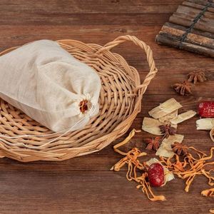 Sac à soupe réutilisable, sacs de gaze pour filtrer les sachets d'infusion de café et de thé à froid, sacs d'infusion de bouillon de sauce à soupe - Product Image 2