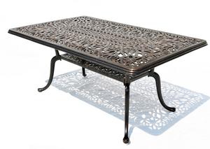 Yoho Garden Table de patio en aluminium Café bistro carré avec trou central pour les parcs à manger en plein air Café Bistro Utilisation - Product Image 2